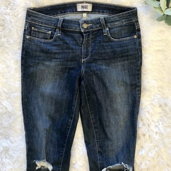 Paige Denim Verdugo Skinny Ankle Noemi Destructed - Picture 3 of 8